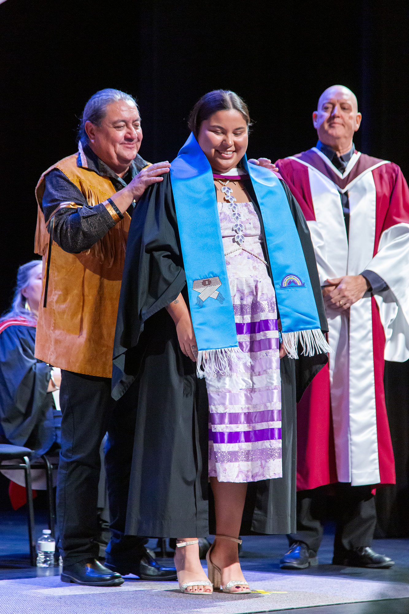 Graduate receives Indigenous stole