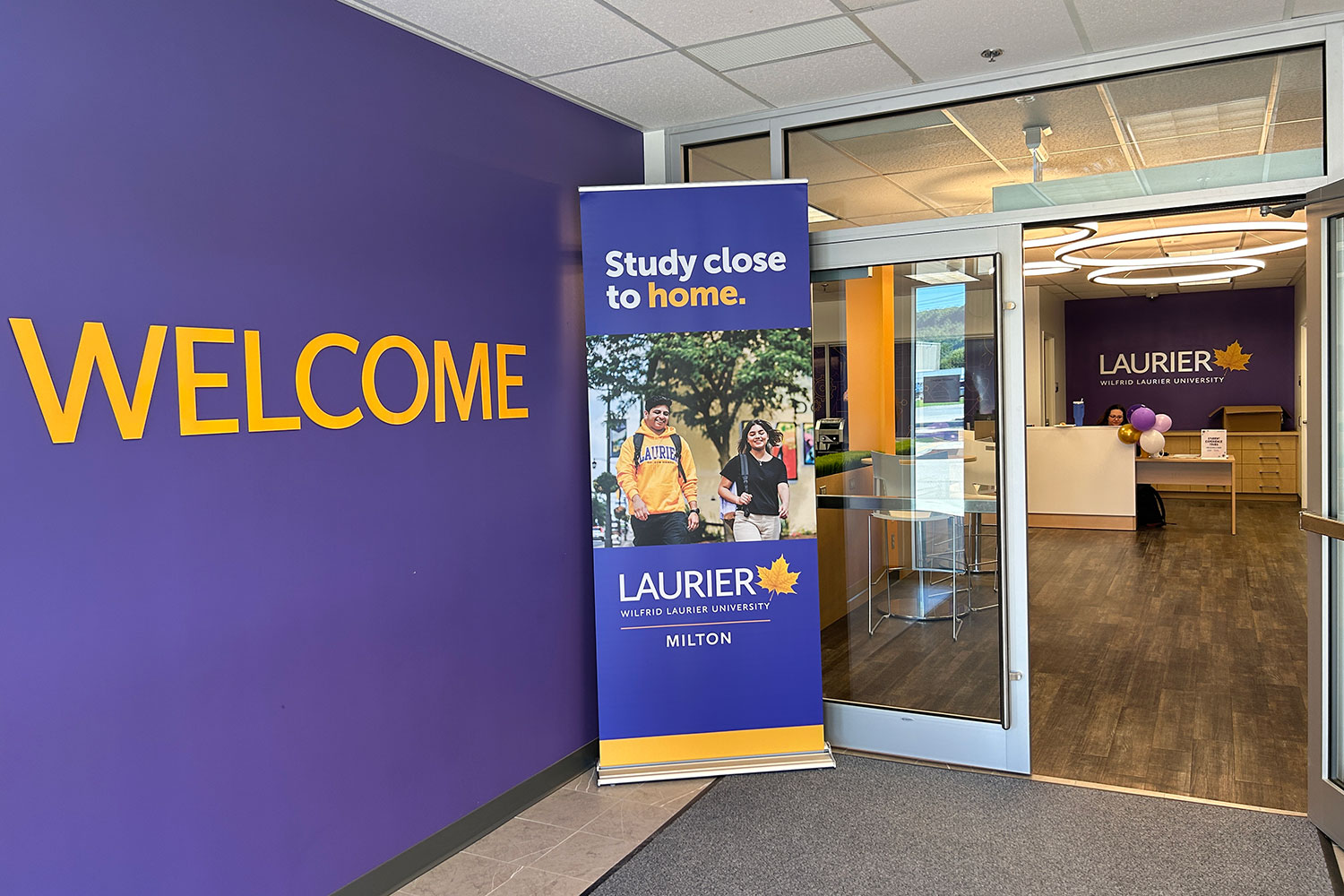 welcome sign in Milton