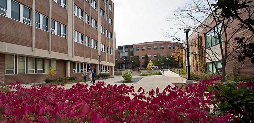 exterior of Waterloo campus