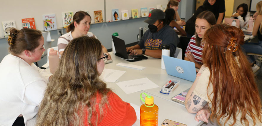 students teachers in classroom