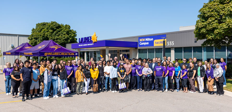 welcome day group photo in Milton