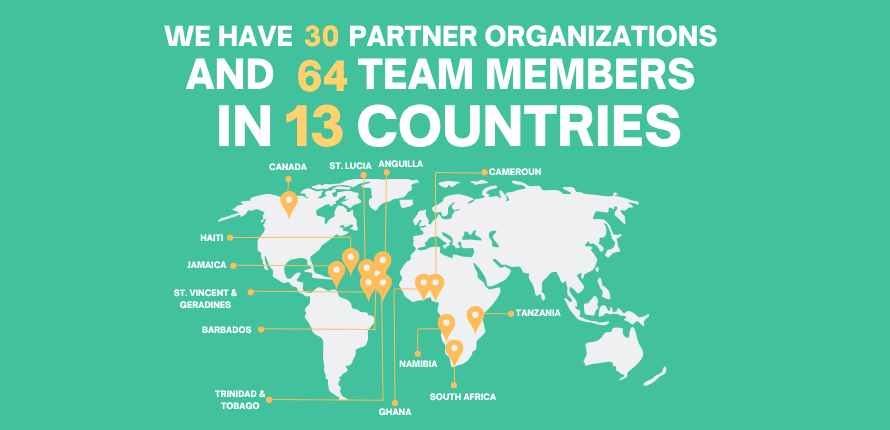 world map showing location of iPRIE partner countries