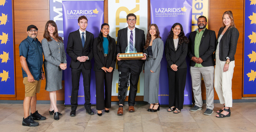 ICE winning team with Uptown Waterloo judges