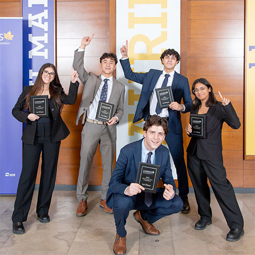 students from the BU111 case competition