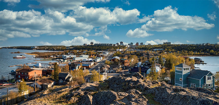 Landscape view of Yellowknife