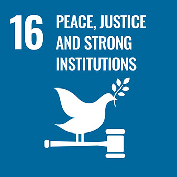 SDG goal 16: Peace, Justice and Strong Institutions