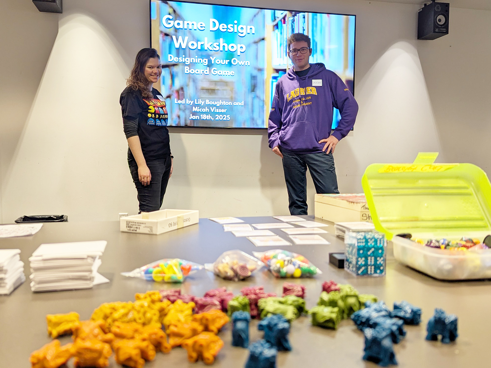 Laurier Game Design and Development students Lily Boughton and Micah Visser