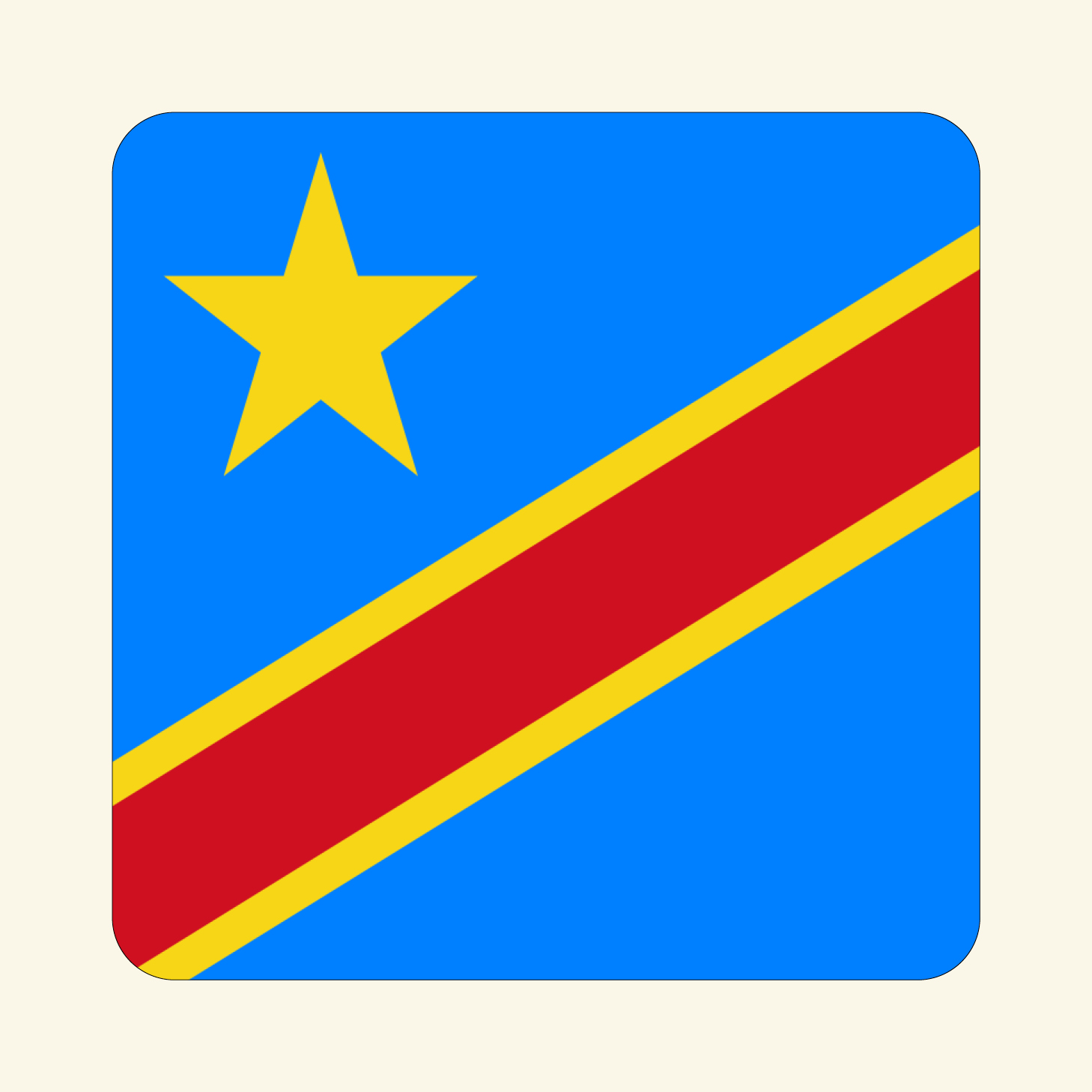 Democratic Republic of the Congo flag