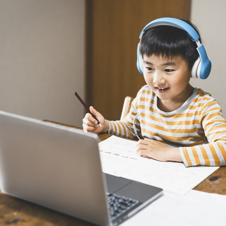 Child on a computer