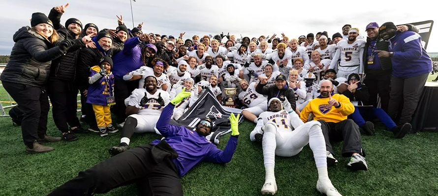 Laurier team celebrates win