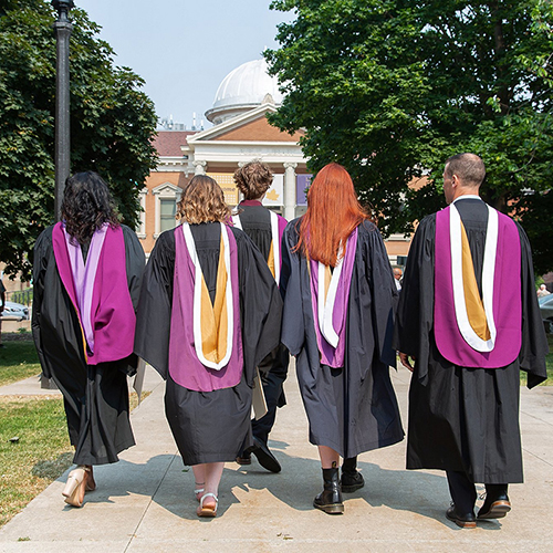 Laurier Brantford graduates at Carnegie Building June 2023